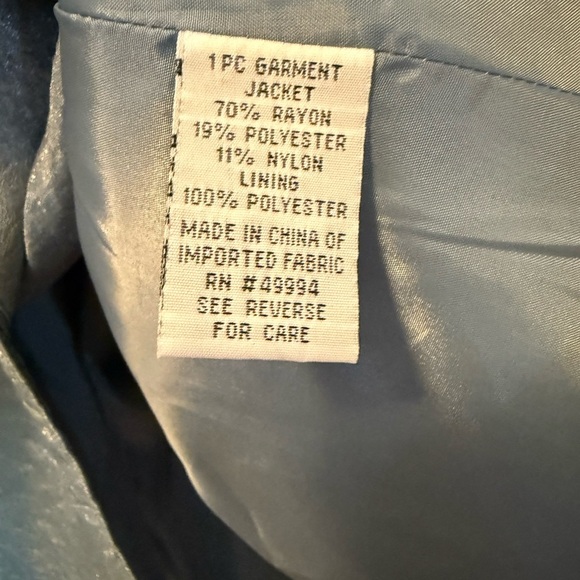 NWT R&M Richards Slate Gray Evening Special Occasion Jacket, Size 24W - Picture 9 of 9